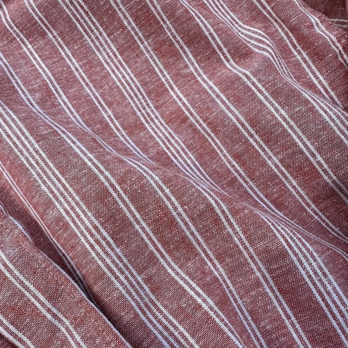 Stripe Full Sleeve Shirt - Mauve Pink